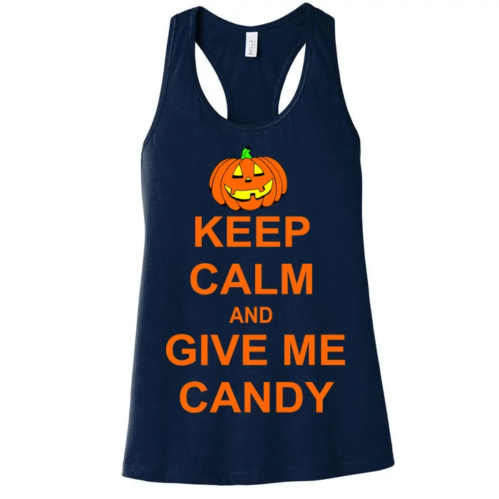 Keep Calm and Give Me Candy Women's Racerback Tank