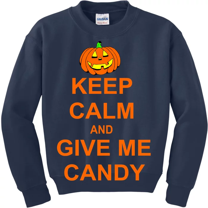 Keep Calm and Give Me Candy Kids Sweatshirt