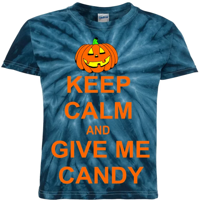 Keep Calm and Give Me Candy Kids Tie-Dye T-Shirt