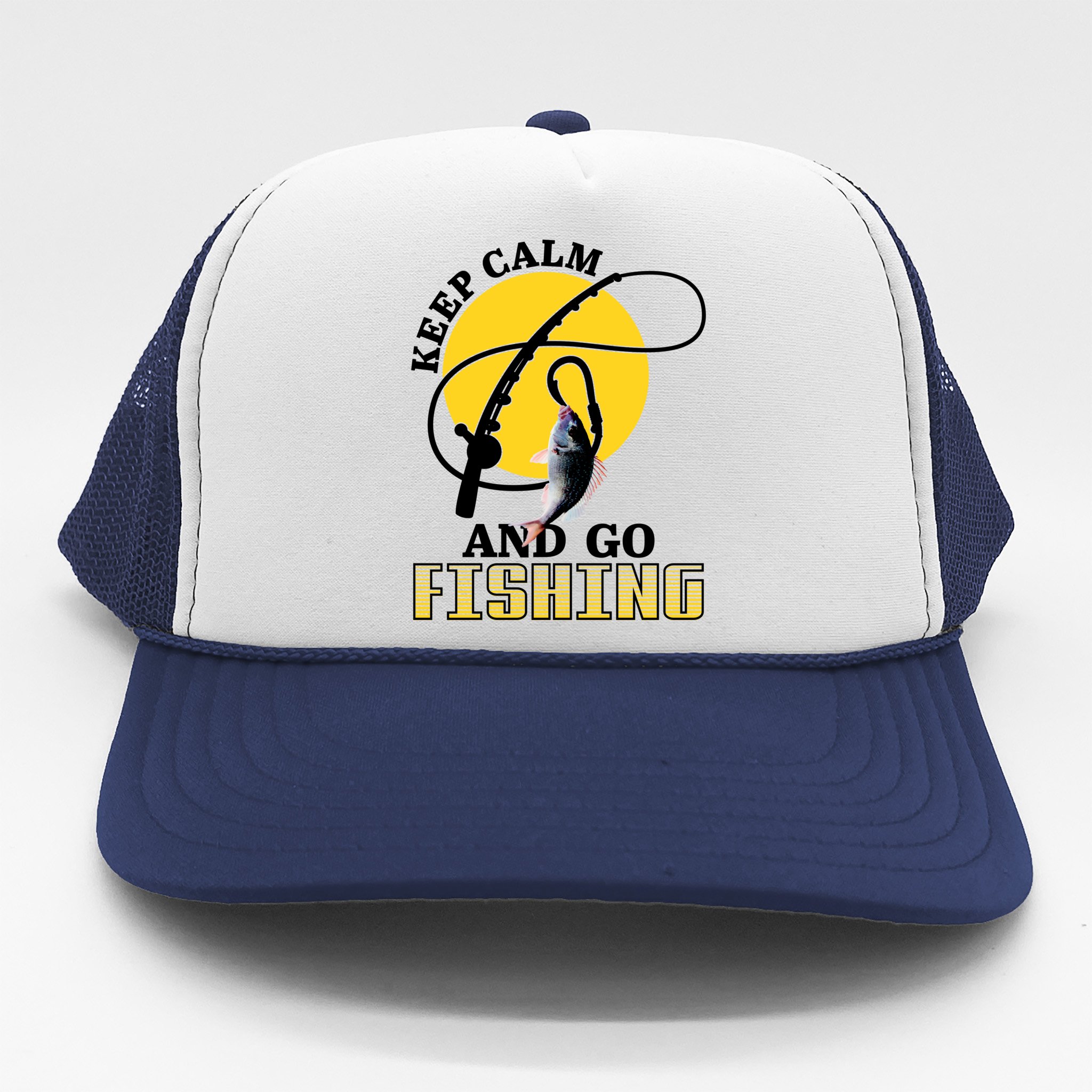 Gone Fishing Logo Trucker Hat