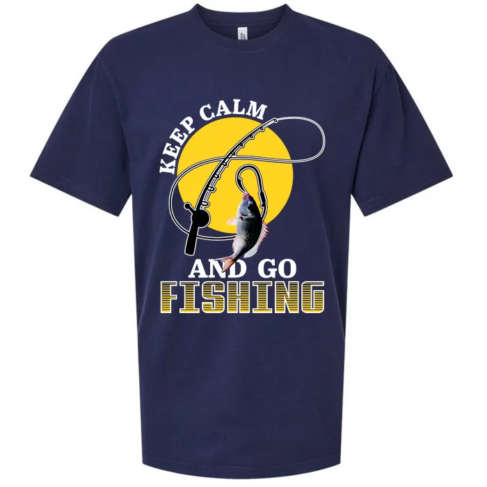 Keep Calm and Go Fishing Sueded Cloud Jersey T-Shirt