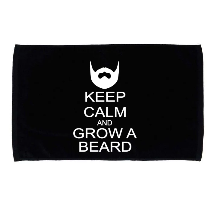 Keep Calm and Grow a Beard Microfiber Hand Towel