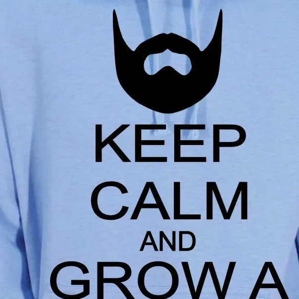 Keep Calm and Grow a Beard Unisex Surf Hoodie