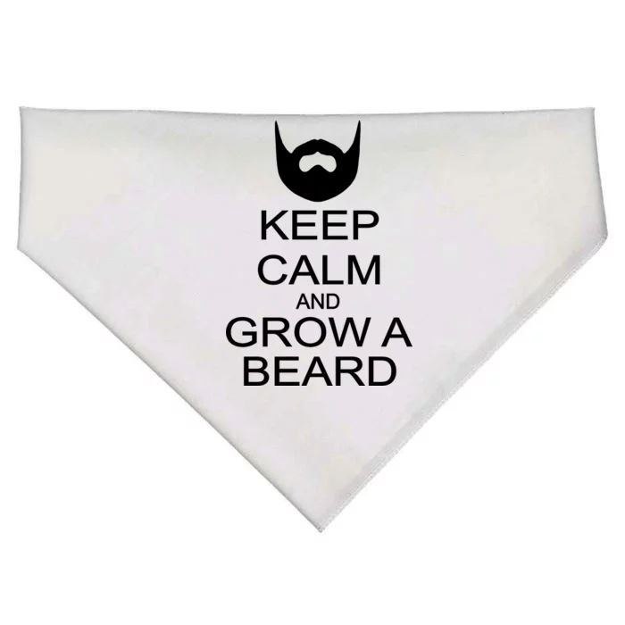 Keep Calm and Grow a Beard USA-Made Doggie Bandana