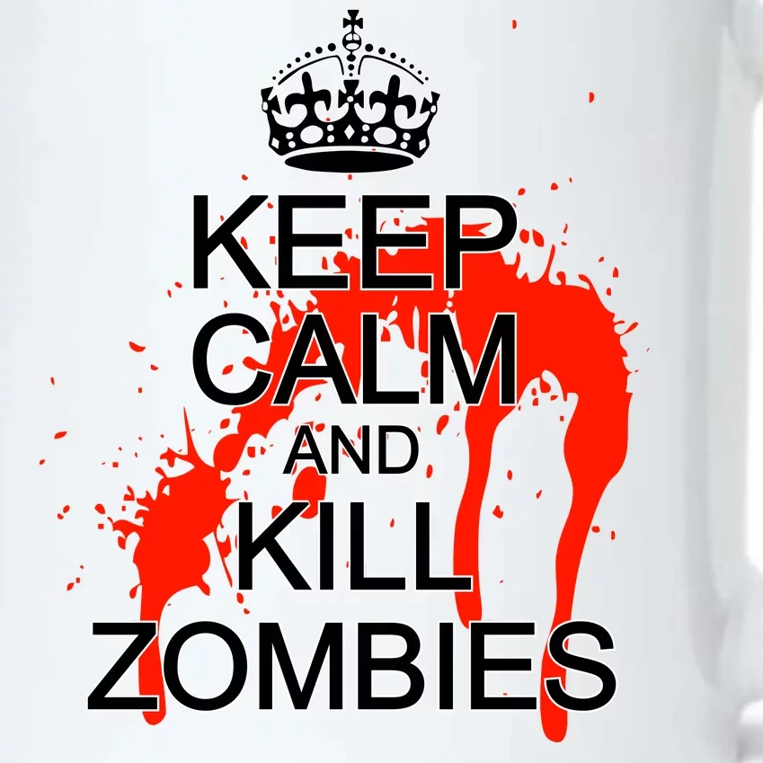 Keep Calm and Kill Zombies Black Color Changing Mug