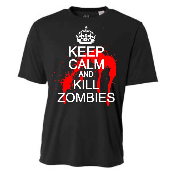 Keep Calm and Kill Zombies Cooling Performance Crew T-Shirt