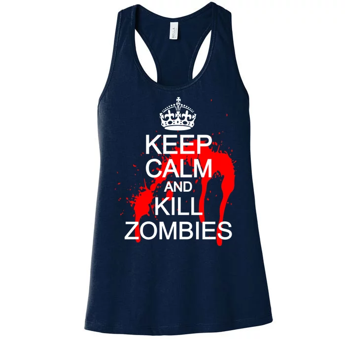 Keep Calm and Kill Zombies Women's Racerback Tank