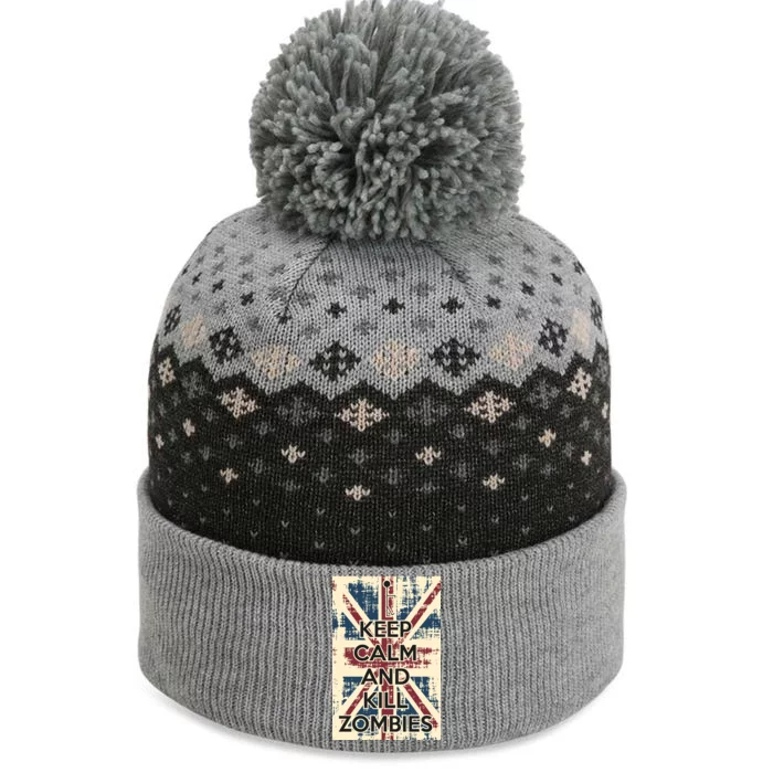 Keep Calm and Kill Zombies Vintage The Baniff Cuffed Pom Beanie