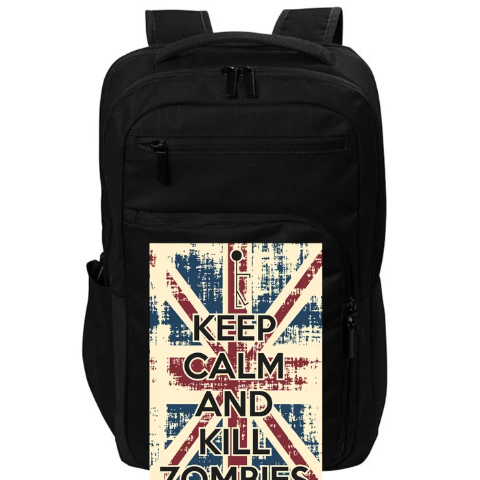 Keep Calm and Kill Zombies Vintage Impact Tech Backpack