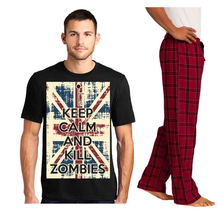 Keep Calm and Kill Zombies Vintage Pajama Set