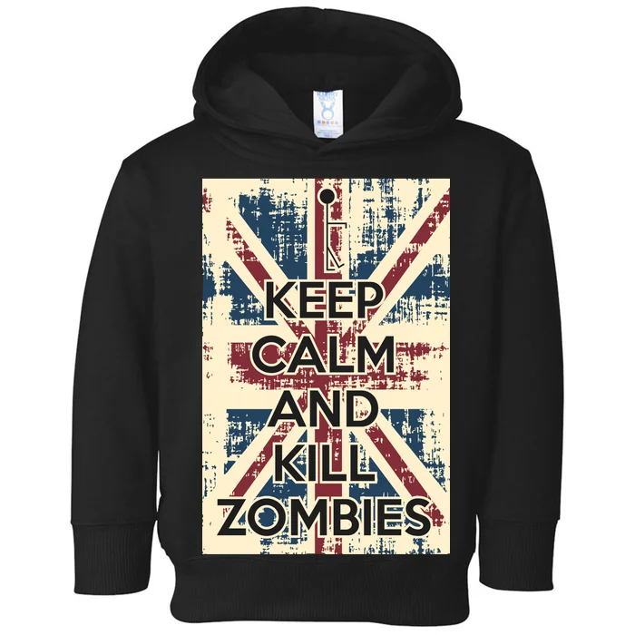 Keep Calm and Kill Zombies Vintage Toddler Hoodie