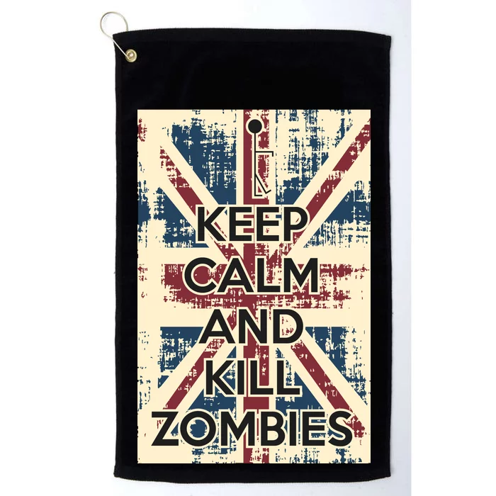 Keep Calm and Kill Zombies Vintage Platinum Collection Golf Towel