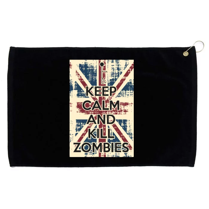 Keep Calm and Kill Zombies Vintage Grommeted Golf Towel