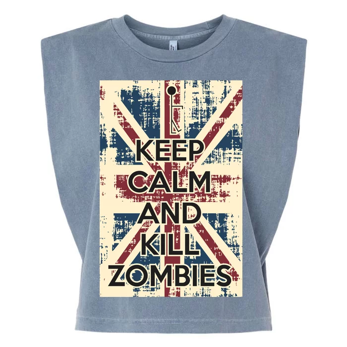 Keep Calm and Kill Zombies Vintage Garment-Dyed Women's Muscle Tee