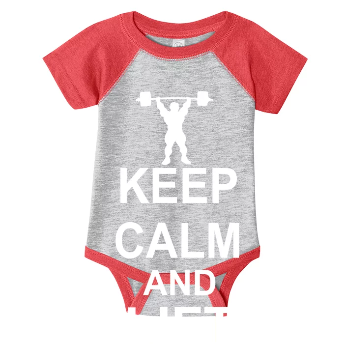 Keep Calm And Lift On Infant Baby Jersey Bodysuit