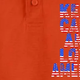 Keep Calm and Love America Dry Zone Grid Performance Polo