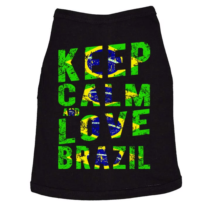 Keep Calm and Love Brazil Doggie Tank