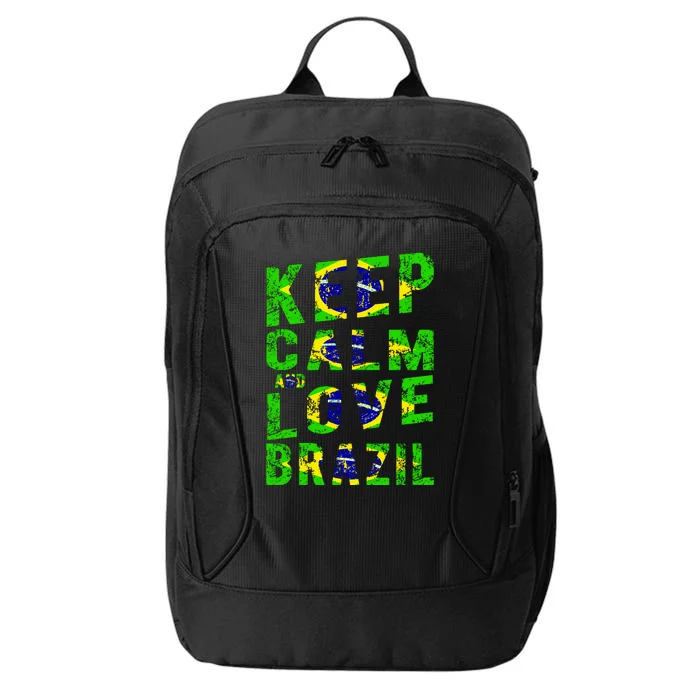 Keep Calm and Love Brazil City Backpack