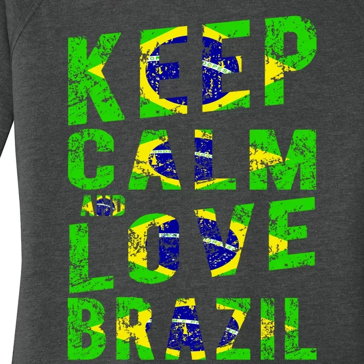 Keep Calm and Love Brazil Women's Perfect Tri Tunic Long Sleeve Shirt