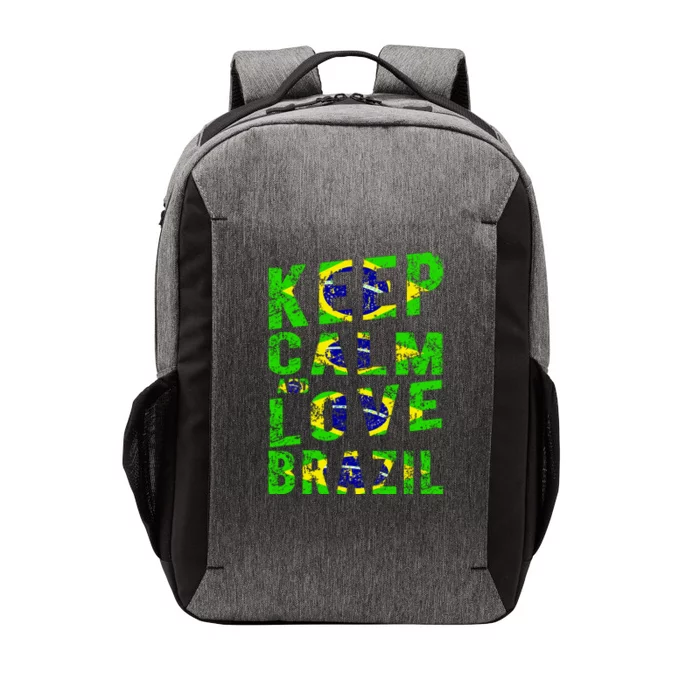 Keep Calm and Love Brazil Vector Backpack