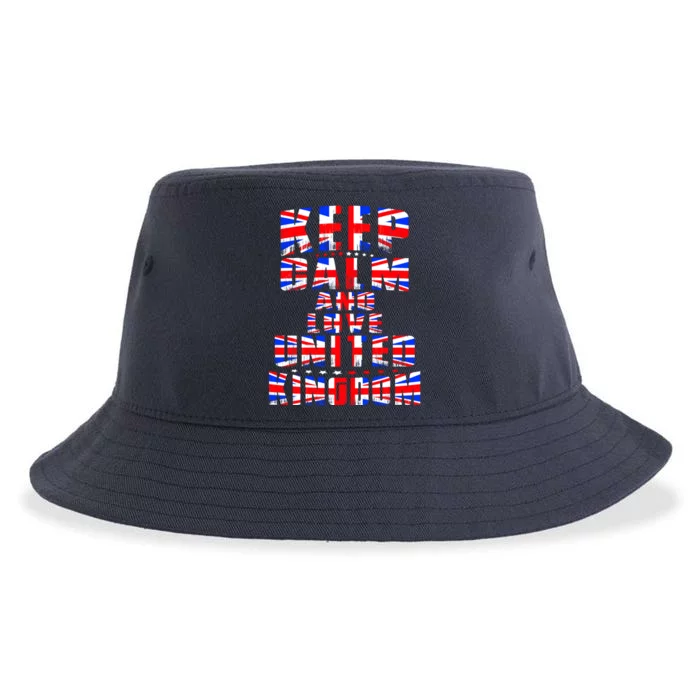 Keep Calm and Love United Kingdom Sustainable Bucket Hat