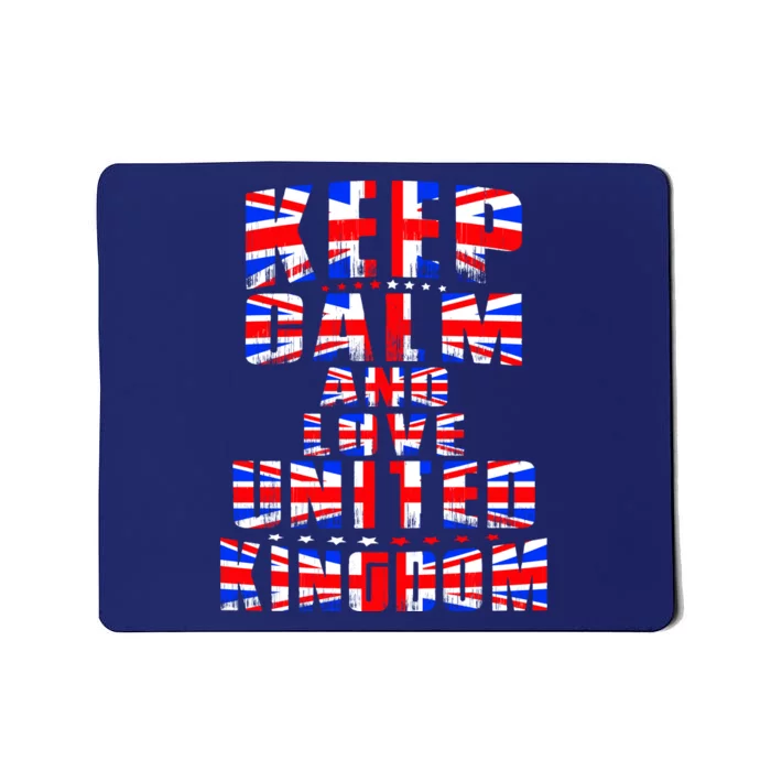 Keep Calm and Love United Kingdom Mousepad