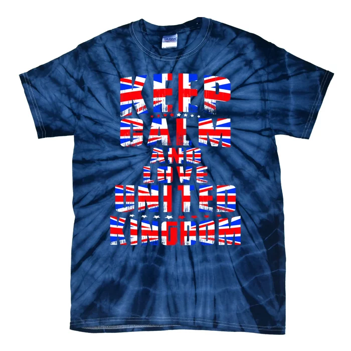 Keep Calm and Love United Kingdom Tie-Dye T-Shirt