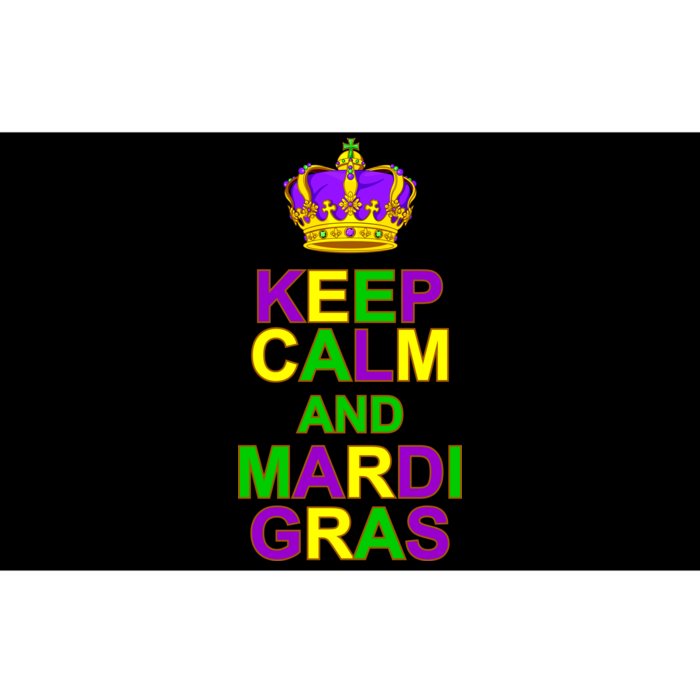 Keep Calm and Mardi Gras Crown New Orleans Bumper Sticker