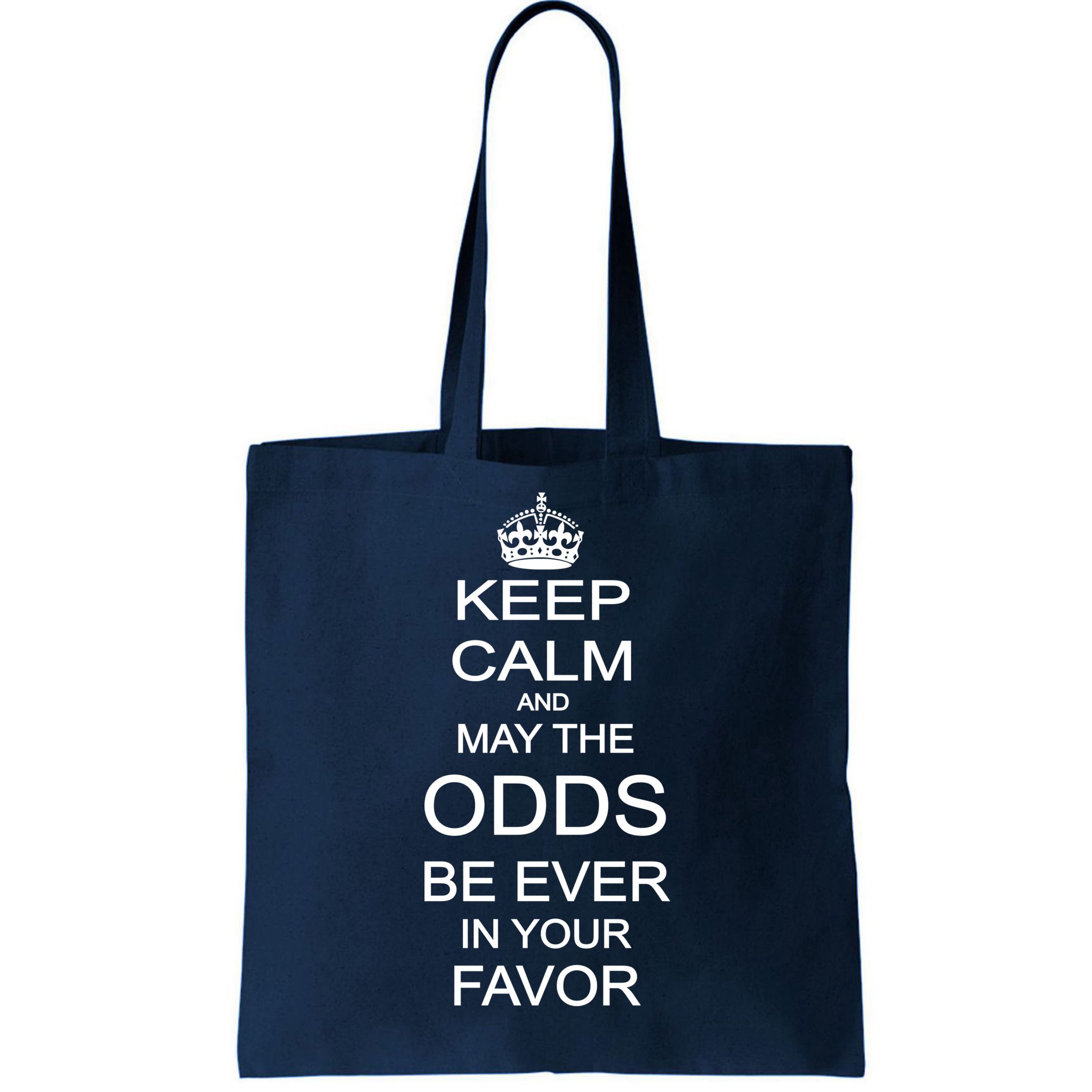 MAY THE ODDS BE EVER IN YOUR FAVOR Black Drawstring Bag NEW 