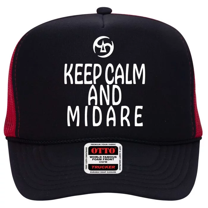 Keep Calm And Midare FF14 Samurai High Crown Mesh Trucker Hat