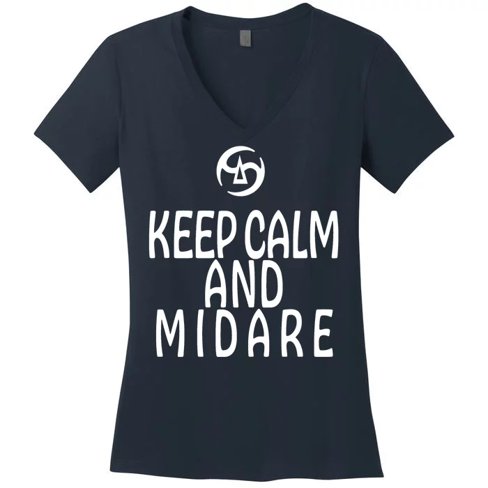 Keep Calm And Midare FF14 Samurai Women's V-Neck T-Shirt