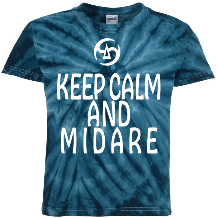 Keep Calm And Midare FF14 Samurai Kids Tie-Dye T-Shirt