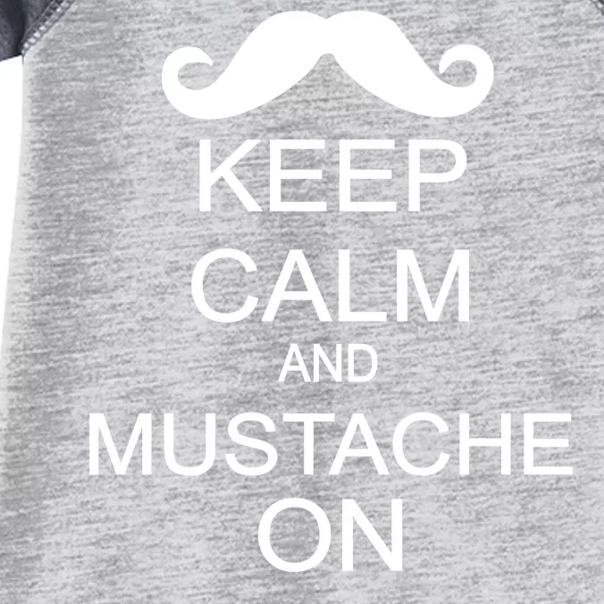 Keep Calm And Mustache On Infant Baby Jersey Bodysuit