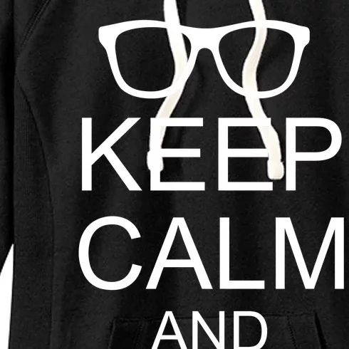 Keep Calm and Nerd On Women's Fleece Hoodie