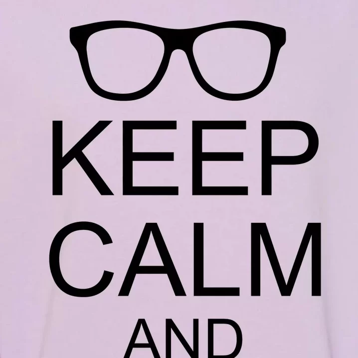 Keep Calm and Nerd On Garment-Dyed Sweatshirt