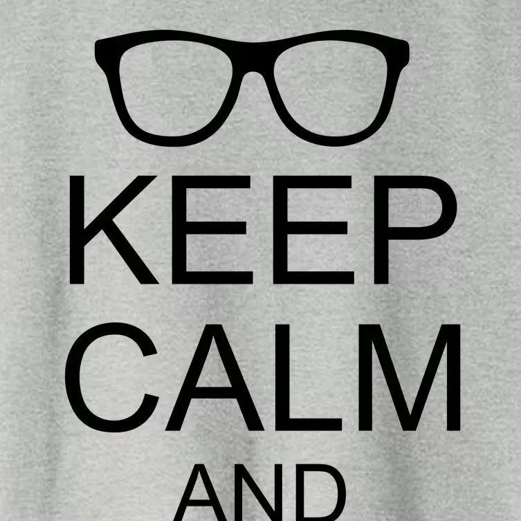 Keep Calm and Nerd On Women's Crop Top Tee