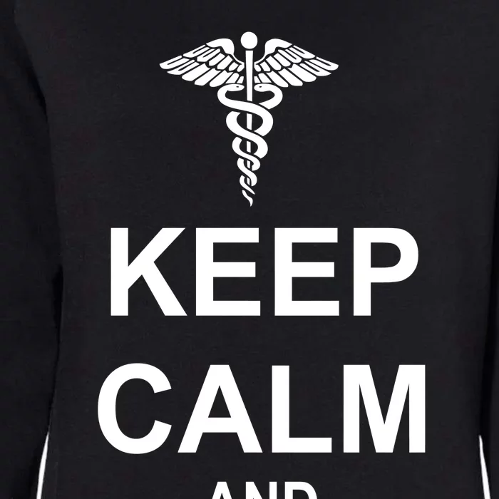 Keep Calm And Nurse On Womens California Wash Sweatshirt