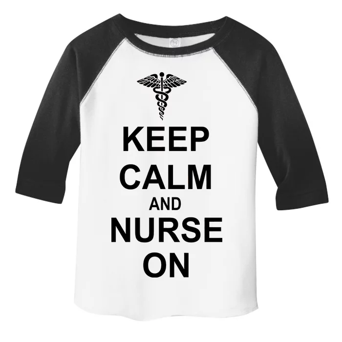 Keep Calm And Nurse On Toddler Fine Jersey T-Shirt