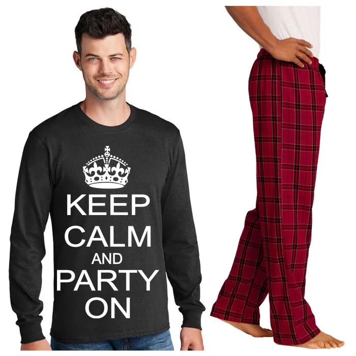 Keep Calm and Party On Long Sleeve Pajama Set