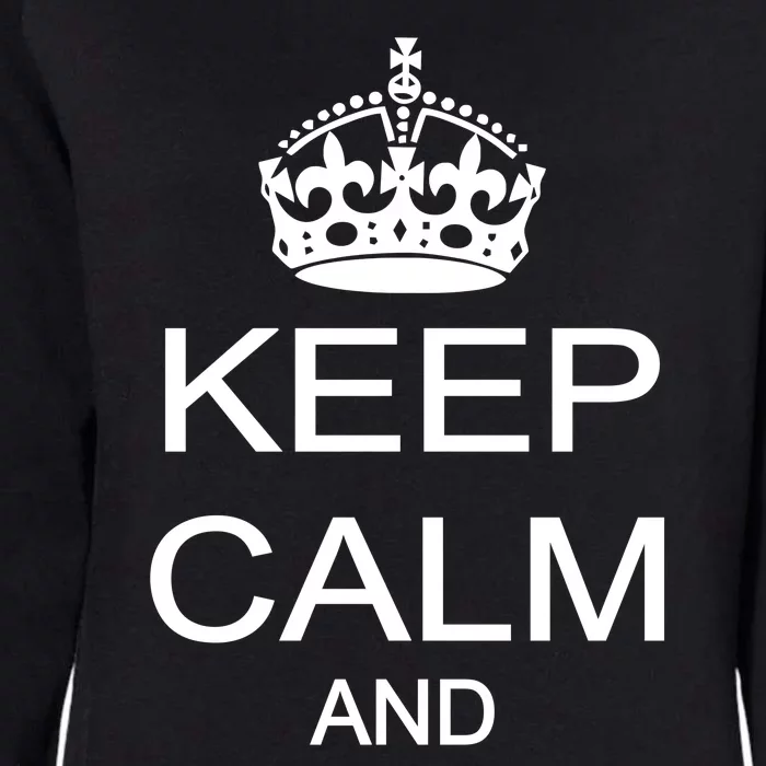 Keep Calm and Party On Womens California Wash Sweatshirt