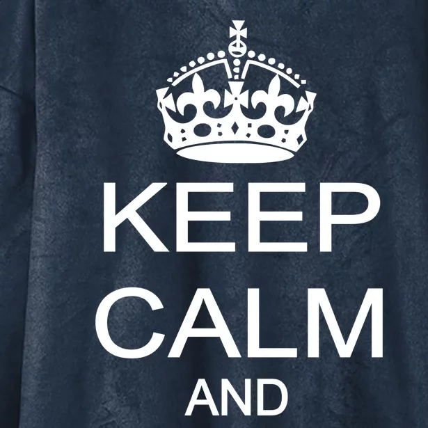 Keep Calm and Party On Hooded Wearable Blanket