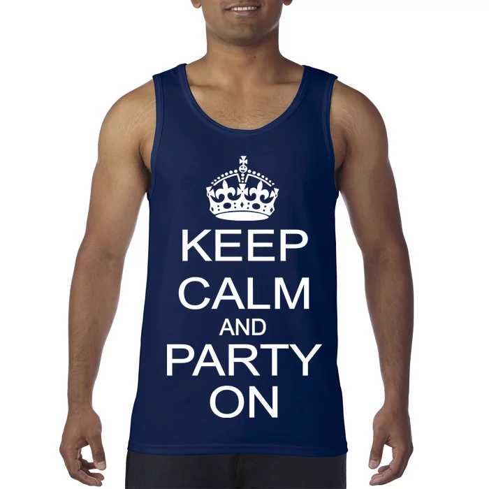 Keep Calm and Party On Tank Top