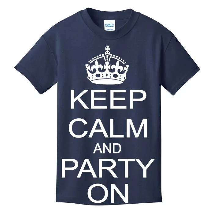 Keep Calm and Party On Kids T-Shirt