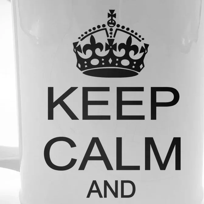 Keep Calm and Party On Front & Back Beer Stein