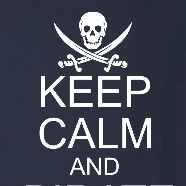 Keep Calm and Pirate On Toddler Long Sleeve Shirt