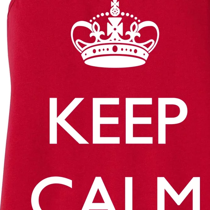 Keep Calm And Pray On Women's Racerback Tank