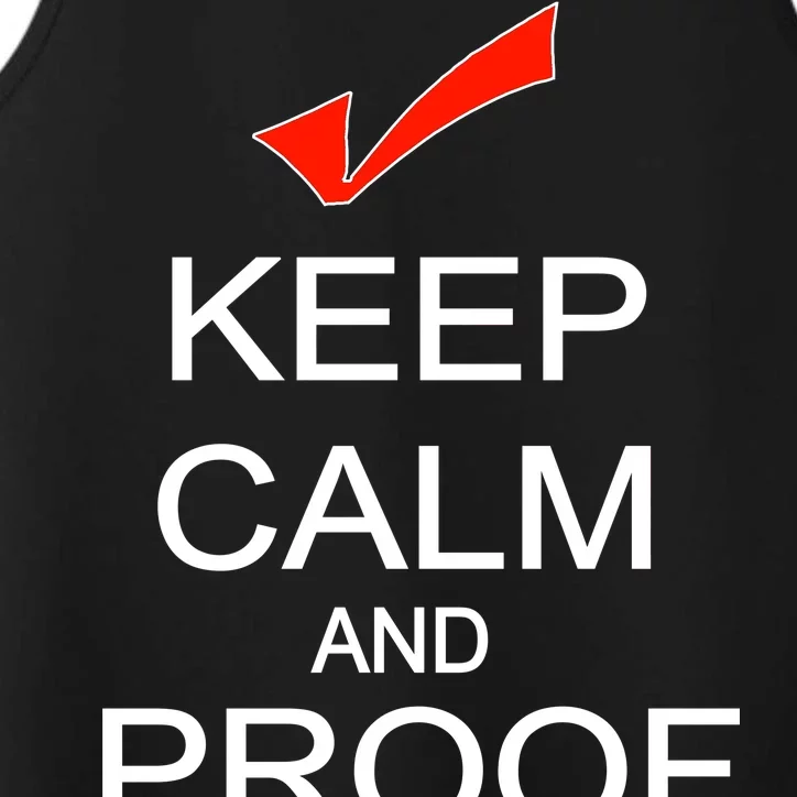 Keep Calm and Proof Read Performance Tank