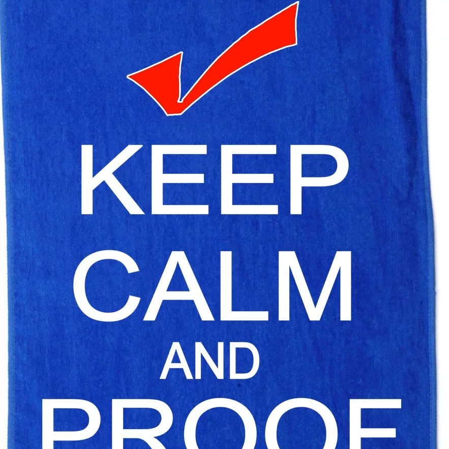 Keep Calm and Proof Read Platinum Collection Golf Towel