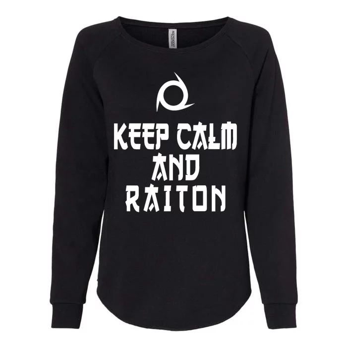 Keep Calm And Raiton Ninja FF14 Womens California Wash Sweatshirt