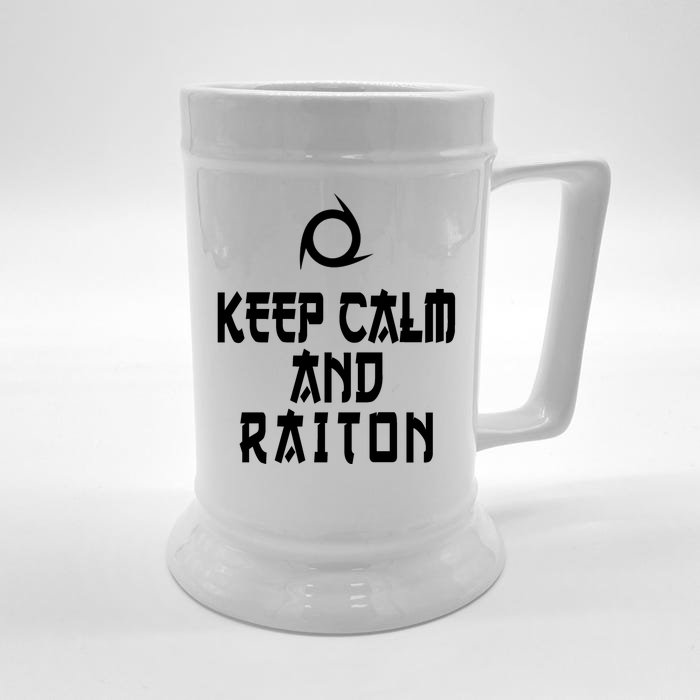 Keep Calm And Raiton Ninja FF14 Front & Back Beer Stein